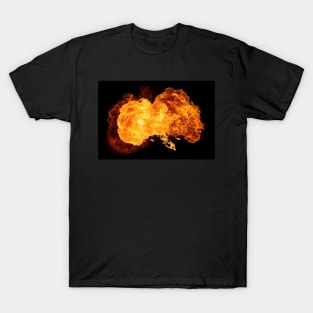 Realistic flames explosion T-Shirt